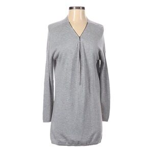 Trouvé Gray Longline Half Zip Pullover Lightweight Comfy Sweater Size S